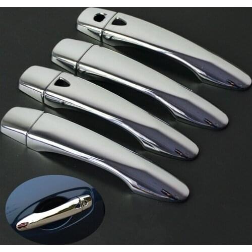 FUNDUOO For Nissan x-trail rogue t32 xtrail 2014 2015 2016 2017 Chrome Exterior Door Handle Cover Trim Sticker Car Styling