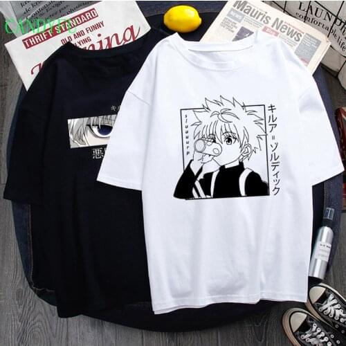 2022 Hunter X Hunter T-shirt Women/Men Short Sleeve Anime Manga Kurapika Eye T Shirt Tee Female Tshirt Japanese Anime Tops girl