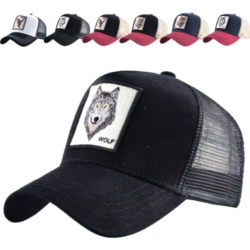 Anime Cartoon Cotton Baseball Cap Men Women Hip Hop Dad Mesh Hat Trucker Hat Animal Pattern Design Cap Dropshipping