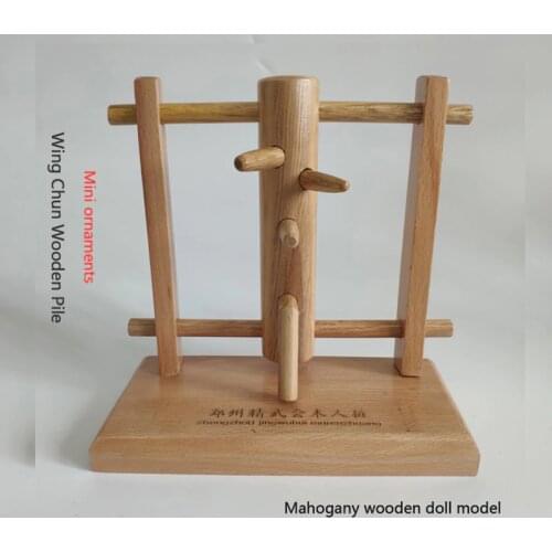 Chinese Kung Fu Wooden Dummy Wing Chun Dummy Martial Art Ornaments Martial Arts Decoration Assembly