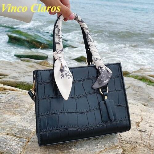 Fashion Leather Alligator Shoulder Bag for Women 2021 Cartoon and Crossbody Bag Purse and Handbag Luxury Designer Sac A Main New