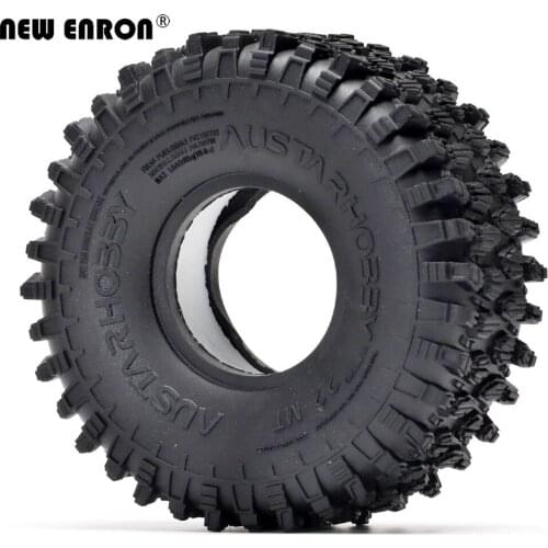 NEW ENRON Rubber 2.2" 128MM Tyre Tires 4P For 1/10 RC CAR BEADLOCK Rock Crawler Traxxas TRX-4 Axial SCX10 SCX10 II YETI KM2 RR10
