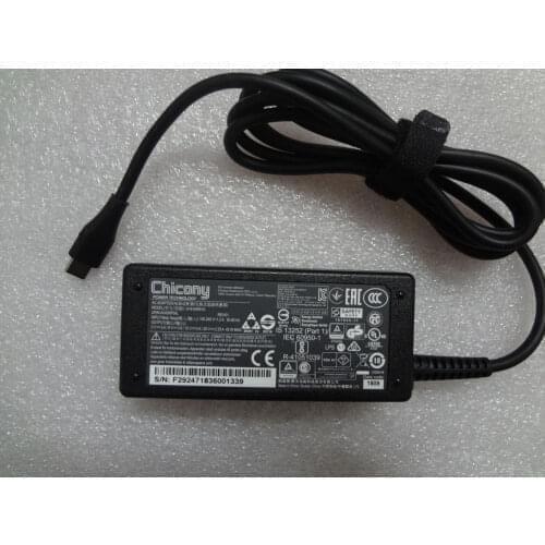 NEW Genuine Chicony 20V 2.25A 45W USB-C A16-045N1A AC Adapter for Google Pixelbook C0A 12.3" Laptop