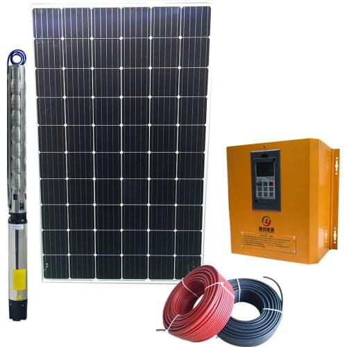 100m borehole solar submersible pump kit 3hp 3 inch stainless steel pumps pumping systems set