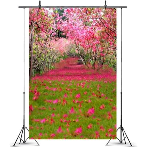 Spring Coming Background For Photography Forest Glitter Photo Backdrop Studio Flower Petals Wonderland Background Photographic
