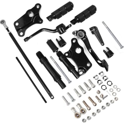 Motorcycle Black Forward Controls Pegs Levers & Linkages Fit For Harley Sportster XL 883 1200 1991-2003