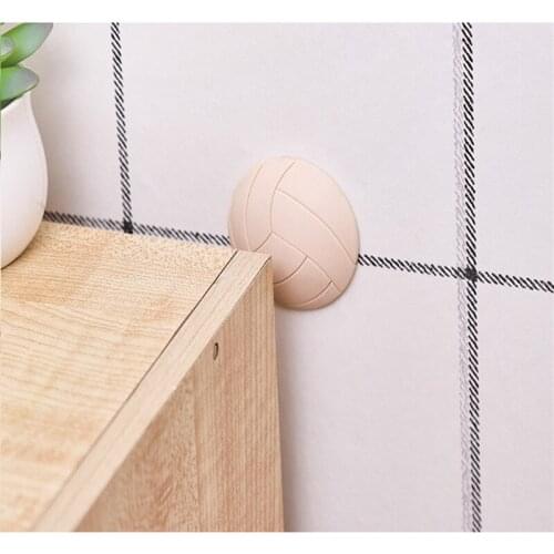 Silicone Door Stopper Rubber Floor Holder for Door Against Impact Double-side Tape Wall Protection Anti-Collision Door Bumper