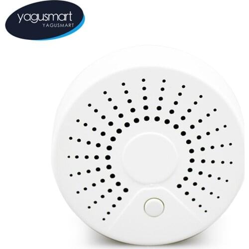 Yagusmart Tuya WiFi Smart Smoke Sensor 100DB Smart Life Device Surveillance Wireless Smoke Detector Easy Install