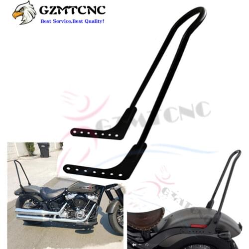 Tall Motorcycle Sissy Bar Rear Passenger Backrest Bobber Sissybar For Harley Softail Fat Bob Street Breakout FLDE FXBBS 18-21