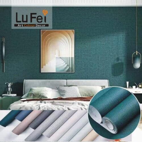 Vinyl Waterproof Contact Paper Linen Textured Self Adhesive Wallpaper for Living Room Bedroom Wall Decals Furniture Renovation
