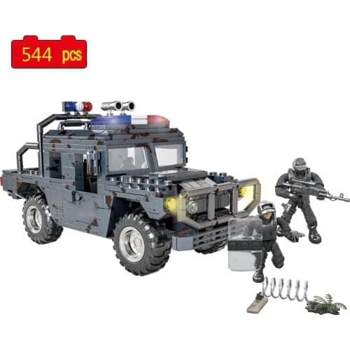Military Series Mini Troop Carrier SWAT Soldier Weapon accessories Building Blocks Bricks Toys Gifts