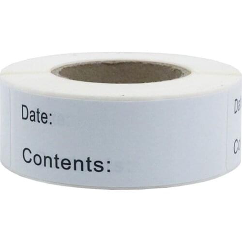 896A 150pcs/roll Kitchen Stickers Refrigerator Freezer Food Storage Date Content Labels for Container Bag Jar Packing