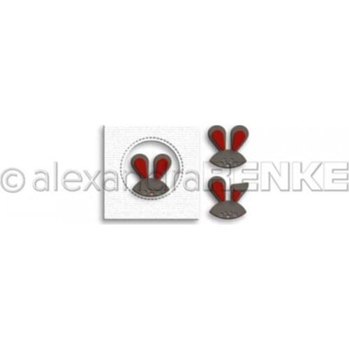 CH 2021 New Arrival Rabbit Frame Stitched Metal Cutting Die DIY Scrapbooking Craft Embossing Making Stencil Template