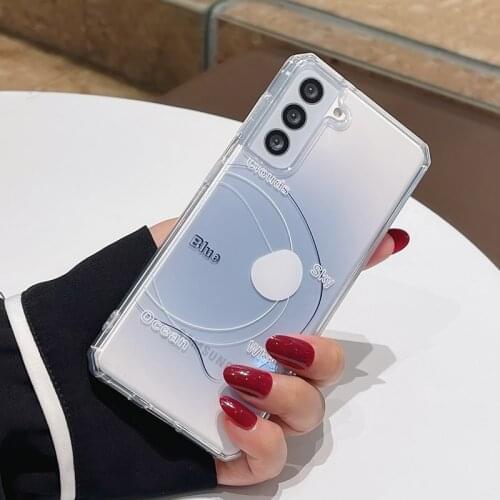 Halo planet is suitable for Samsung note20ultra 10 S21 s10plus s20fe A70 A50 A02 A51 a71 A32 A42 a52 A72 a21s mobile phone case