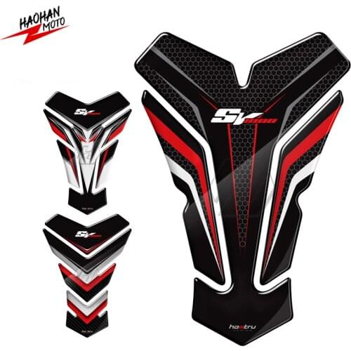 For Suzuki SV1000 SV1000S 3D Resin Motorcycle Tank Pad Protector Sticker
