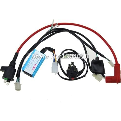 Wiring Loom Ignition Coil CDI Unit Kill switch 50cc 70cc 90cc 110cc 125cc PIT Dirt Bike ATV new