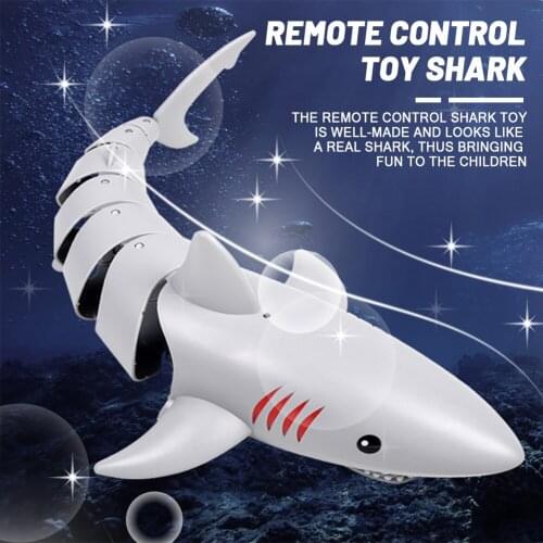 2.4G Remote Control Simulation Shark Toy USB Charging Simulation Robot Waterproof Electric Remote Control Shark Boat Toys