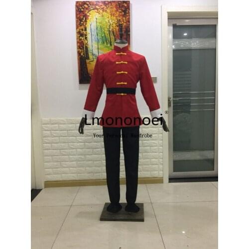 Lmononoei Ranma 1/2 Ranma Saotome Red Cosplay Costume