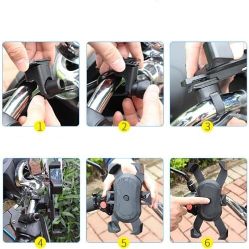 ATV Bike Mobile Phone Holder Motorcycle Bicycle Handlebar Cellphone Mount Stand