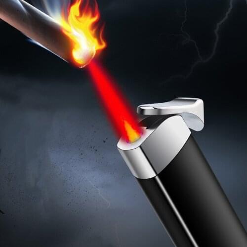 Metal mini portable Ladies Torch Lighter Windproof pink Flame Cigarette Gas Butane Lighters Smoking Accessories Gift for Women