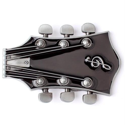 Fashion guitar belt buckle ukulele musical instrument metal guitar buckle belt Violin Performer Show decoration belt