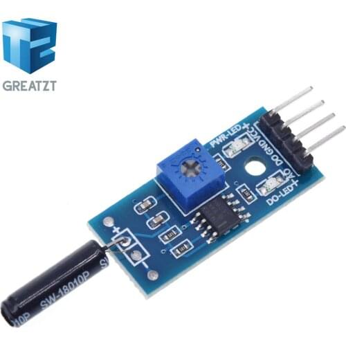 GREATZT Vibration Sensor Module Normally Opened Type SW18010P Vibration switch alarm sensor module for Arduino