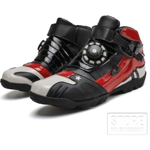 Motorcycle Boots Biker Waterproof Speed Motocross racing Boots Non-slip Protective Motorbike Riding off road boots Shoes