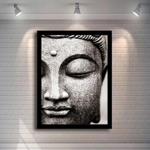Buddha Statue Wall Art Canvas Paintings Abstract Buddha Posters And Prints For Home Wall Decor Buddhism Decorative Wall Pictures