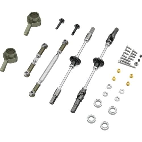 Upgrade Metal Gear Bridge Axle for WPL B14 B24 B-24 C14 C24 C-24 B16 B36 Q60 1/16 RC Car Spare Parts Metal Front Rear Axle Gear