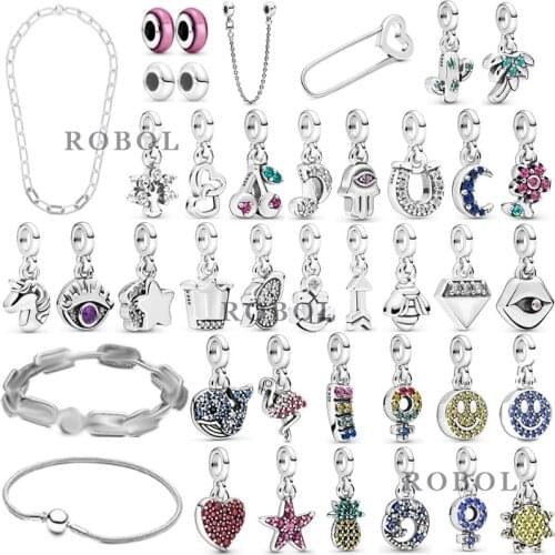 Original 925 Sterling Silver PAN ME Series Pendant Necklace Bracelet with Original Engraved Woman Jewelry Gift Free Shipping