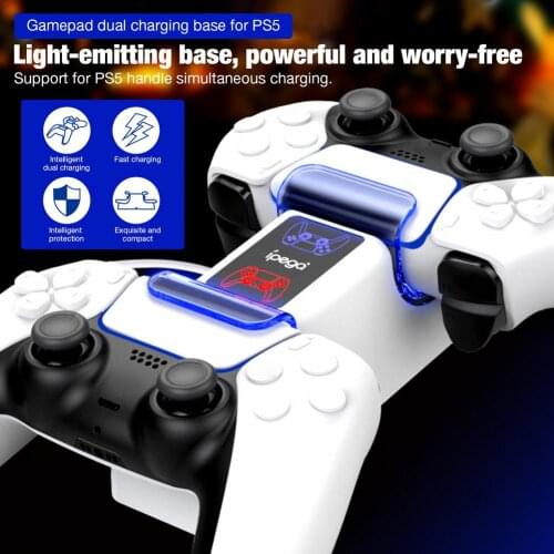 Suitable For PS5 Fast Charge Charging Base Gamepad Charger Base For PS5 Gamepad Accessories Handle Charging Stand