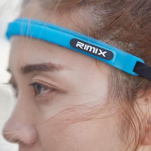 Adjustable Elastic Band Lengthened Sweat Channel Elastic Sweat Headband Breathable Unisex Silicone Sport Headband for Cycling