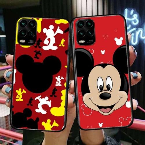 Minnie Mickey Together cartoon Phone Case For XiaoMi Redmi Note 11 10 9S 8 7 6 5 A Pro T Y1 Anime Black Cover Silicone Back Pre