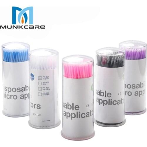 Micro Brush Eyelash Extensions Disposable Micro Applicator for Dental Brush Dental Equipment