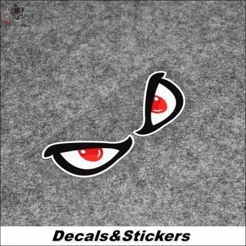 NO.L216 Cool Red eye 3M Reflective Modified Stickers Car Glass Waterproof Decals MOTO GP Racing Motorcycle