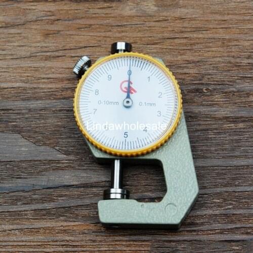 Leather Thickness 0-10mm Gauge,DIY handmade leather thickness measuring accuracy 0.1mm,leather tools
