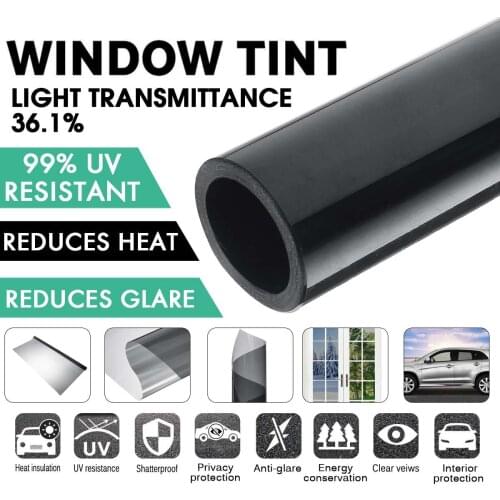 Uncut 7m Car Window Tint Tinting Film Roll 36% UV Insulation Auto Home Window Glass Solar UV Protector Stickers