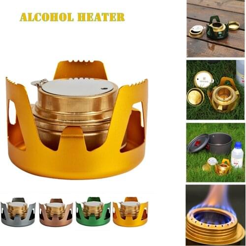 Outdoor Camping Alcohol Stove Copper Portable Student Hot Pot Tea Stove Simple and Light