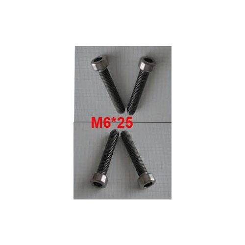 Wkooa M6 x 25 Hex socket head cap screw Titanium Screw