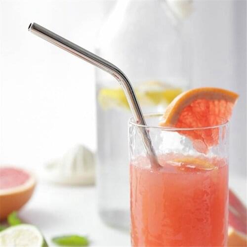 High Quality Stainless Steel Straws Set Metal Beverage Straws 4 Piece Combination Bag Sets