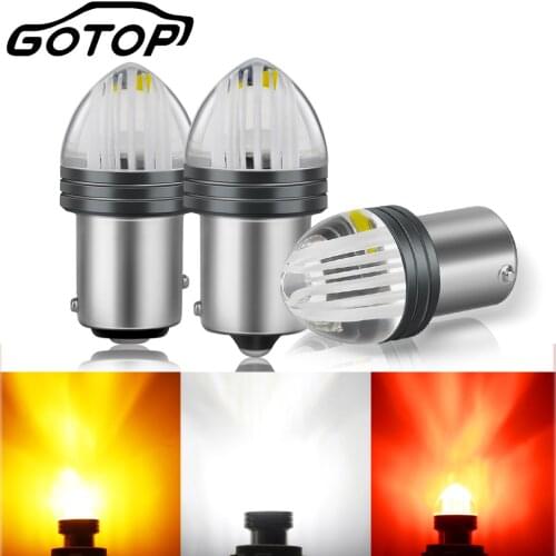 1pc 1156 BA15S P21W LED Bulbs Car Light Super Bright 1157 BAY15D P21/5W Led Car Tail Bulb Brake Lights Reverse Lamp White Red