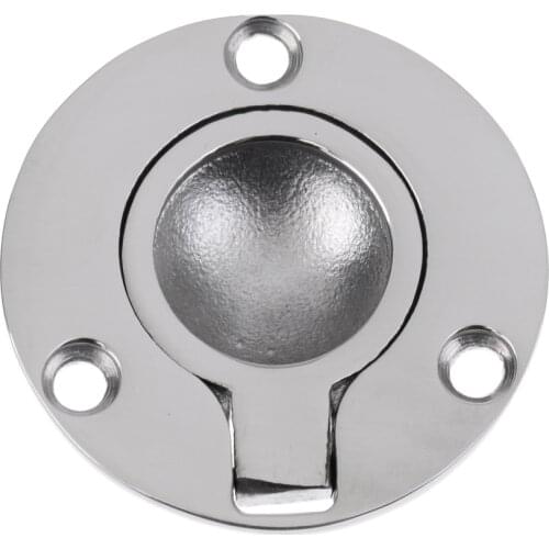 1 Pcs Boat Marine 316 Stainless Steel Round Flush Mount Hatch Lift Lifting Ring Deck Hatch Pull Handle 49mm