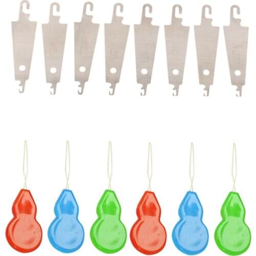 Fityle 100Pcs Wire Needle Threader Stitch Insertion Tool For Hand & Machine Sewing 45mm 50mm