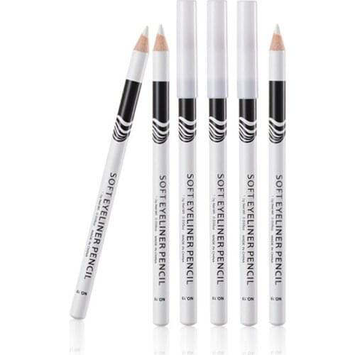 2/3/5/6/10pcs Eyeliner Pencil Makeup Women Long Lasting Waterproof Pigment Eye Liner White Eyeliner Pen Cosmetics