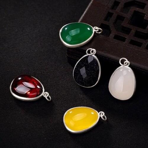 2018 Limited New Arrival Carnelian Accented 2018, S990, The Six Words Of "silver Coin", "lotus" And "jade Pendant"