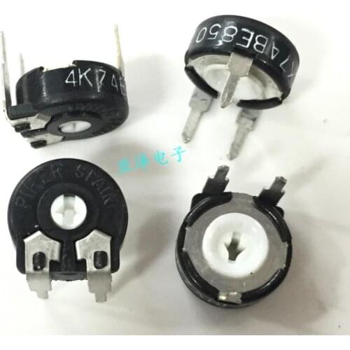 5PCS/LOT Imported original PIHER Spain potentiometer PT10-4.7K horizontal adjustable resistance arrow hole