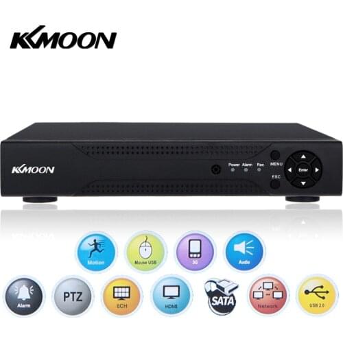 8CH 1080P Hybrid NVR AHD TVI CVI DVR 5-in-1Digital Video Recorder P2P Cloud Network Digital Video Recorder support Plug and Play