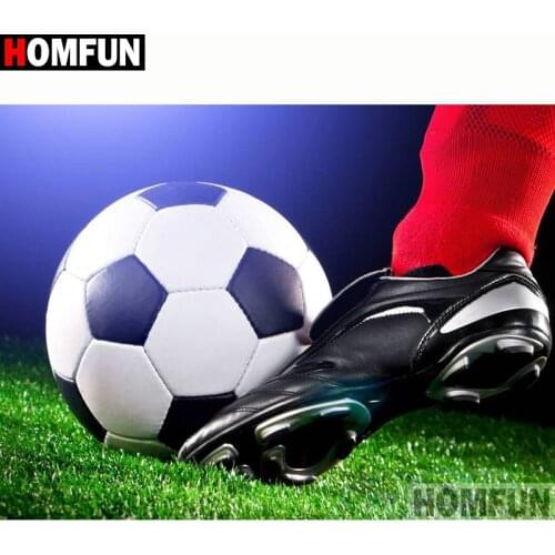 HOMFUN Full Square/Round Drill 5D DIY Diamond Painting "Football scenery"3D Diamond Embroidery Cross Stitch Home Decor A20134