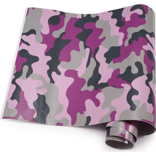 Car Sticker Wrap Vinyl Film Digital PVC Self-adhesive Camouflage Camo Pink Army Military Automobiles Motorcycle Decal