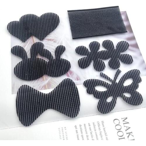 Bow hair sticker clip Flower Bangs Magic Paste Posts Bow Heart Hair Sticker Clip Tape Fringe Hair Bang Patch Hair Styling
